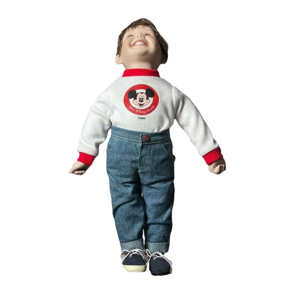 Ashton Drake Walt Disney World Boy Porcelain Kid Doll Mickey Mouse Shirt